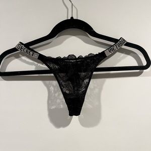 VS Rhinestone Strap Thong